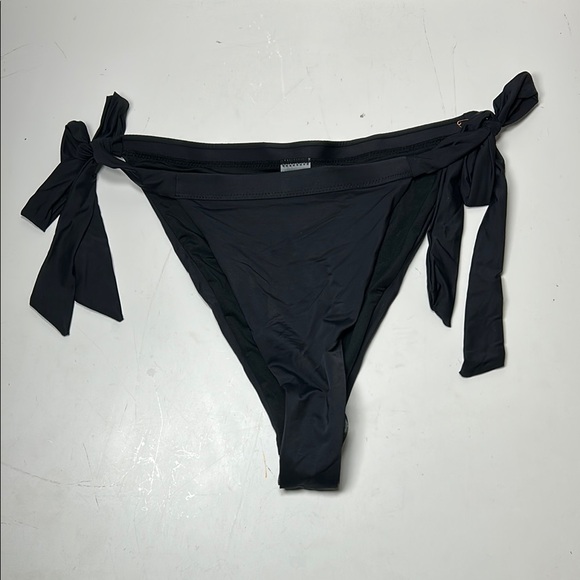 Good American Other - Good American black tie women’s bikini bottom size 3 Large